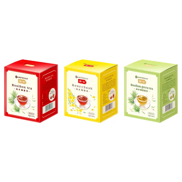 【鮮一杯】南非國寶茶茶包5g*12包*1盒(國寶茶/國寶綠茶/蜜樹茶 3種口味任選)
