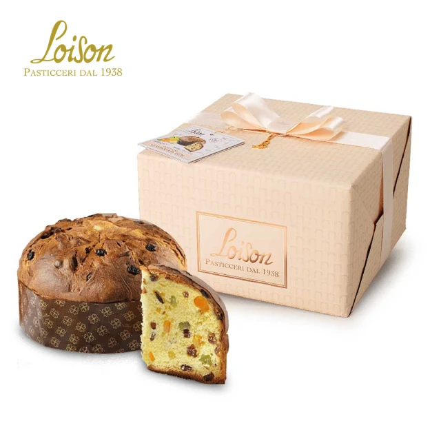 【Loison】義大利 經典柑橘葡萄乾潘娜多妮聖誕蛋糕 禮盒裝 1kg(聖誕麵包panettone潘那朵尼聖誕交換禮物)