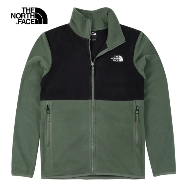 The North Face【The North Face】TNF 刷毛外套 M TKA200 ZIP-IN JACKET - AP 男款 綠黑(NF0A4NA3NYC)
