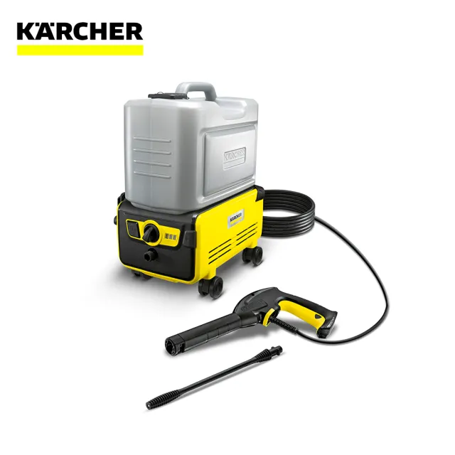 【KARCHER 凱馳】無線免接水電 高壓清洗機 K2 follow me cordless(主機伴我行、隨我洗)