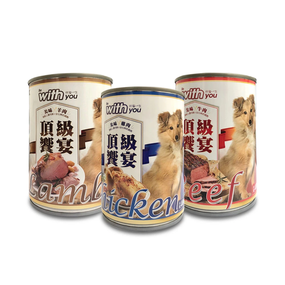 【FUSO 伴你一生】頂級饗宴 狗罐 400g*24罐組 副罐 全齡犬 狗罐頭 犬罐(C831A01-1)