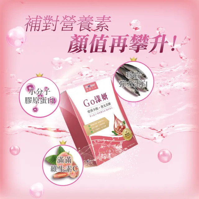 【Bioline 星譜生技】Go漾妍_紅石榴膠原蛋白錠(30錠/盒x4)