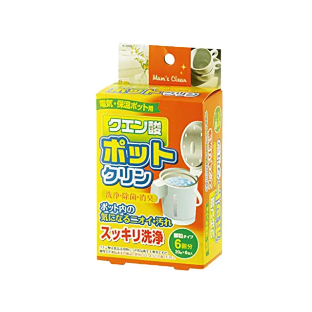 【日本 紀陽】檸檬酸熱水壺清潔劑 20g×6包入(10入組)