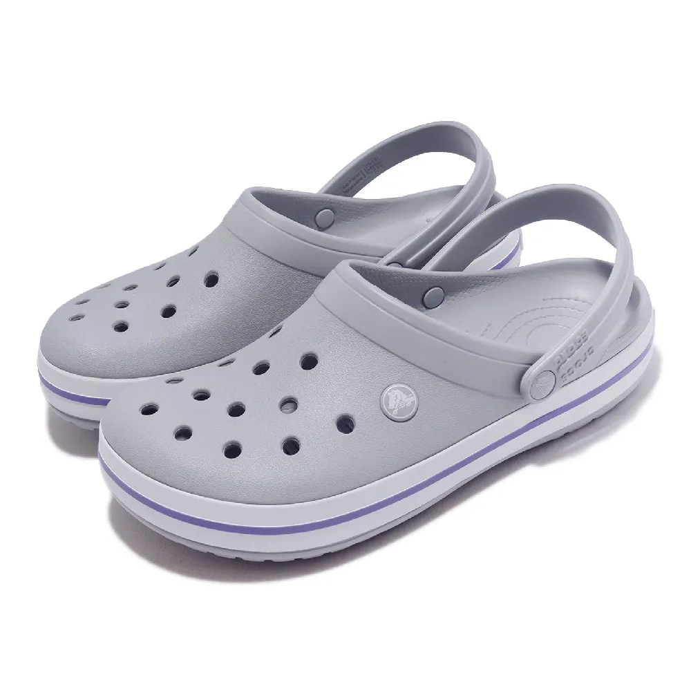 【Crocs】涼拖鞋 Crocband 男鞋 女鞋 數碼灰 經典 洞洞鞋 卡駱馳(110161FH)