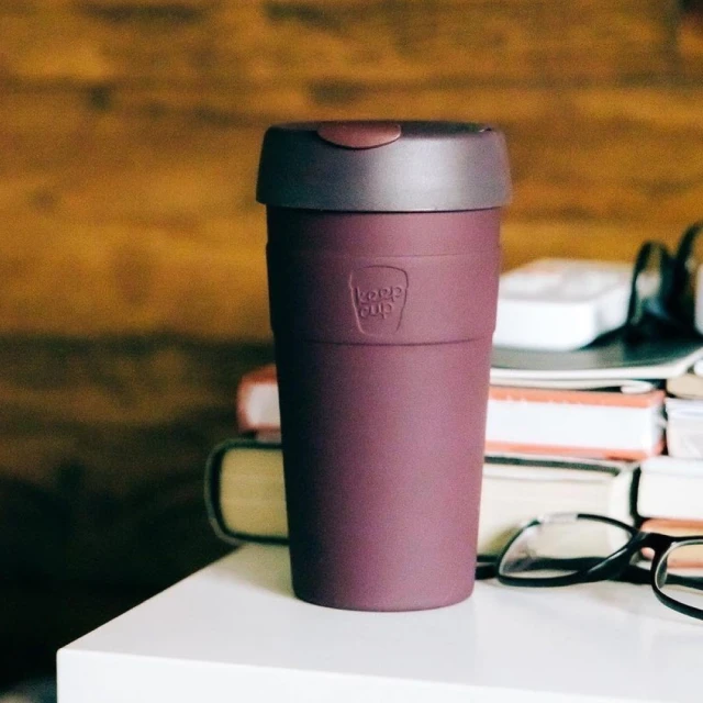 【KeepCup】雙層真空隨身杯 454ml - 甜酒紅(韓國製高品質304不鏽鋼原料製成)