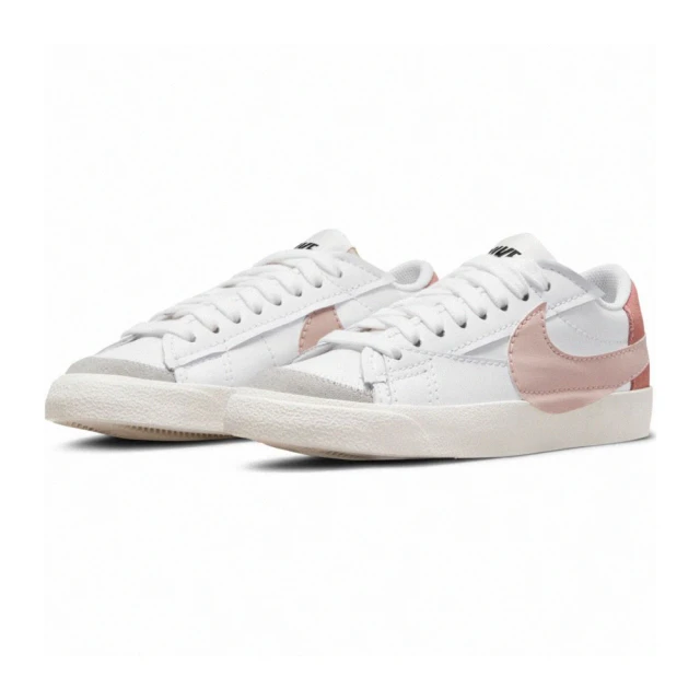 【NIKE 耐吉】休閒鞋 低筒 女鞋 BLAZER LOW ’77 JUMBO 大勾勾 白粉(DQ1470102)