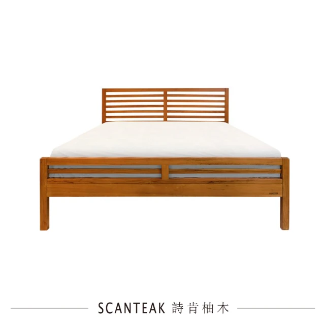 【SCANTEAK 詩肯柚木】Enkel 床架(標準雙人5x6.2)