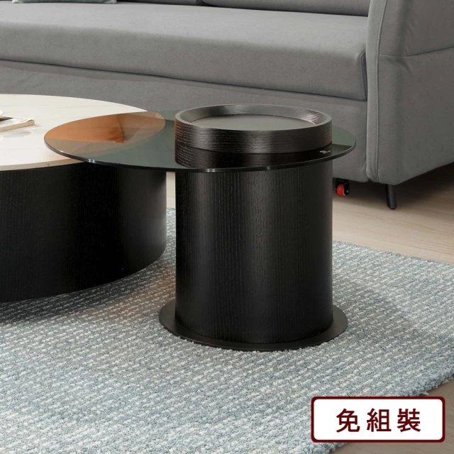 【AS 雅司設計】艾倫玻璃小茶几-60*60*40cm