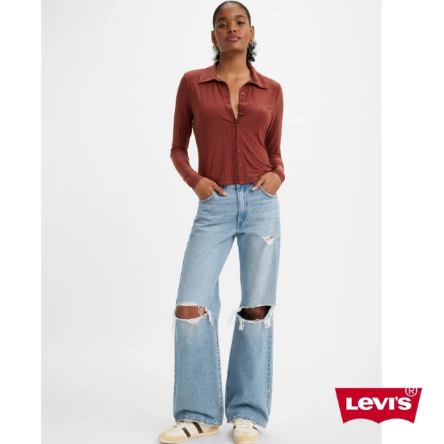 LEVIS 女款 真皮皮帶 / 精工Logo壓紋 黑 人氣新