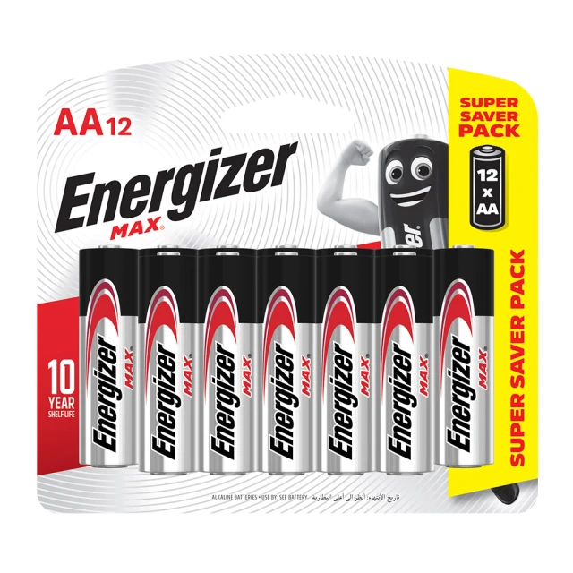 【Energizer 勁量】鹼性電池3號/4號(12入)
