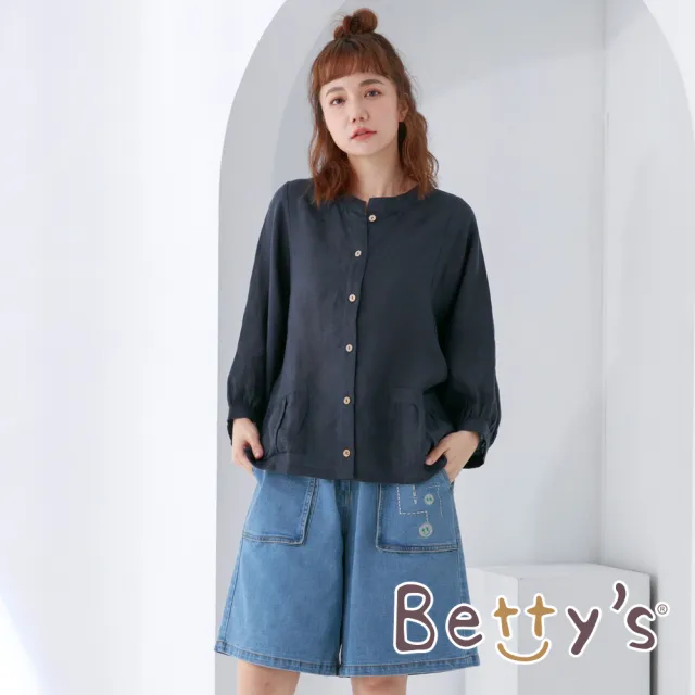 【betty’s 貝蒂思】造型立體口袋牛仔五分褲(淺藍)