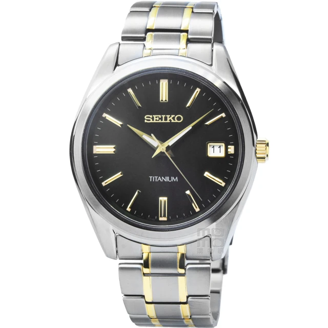 【SEIKO 精工】精工藍寶石鈦金屬男錶-橄欖綠中金(SUR377P1)