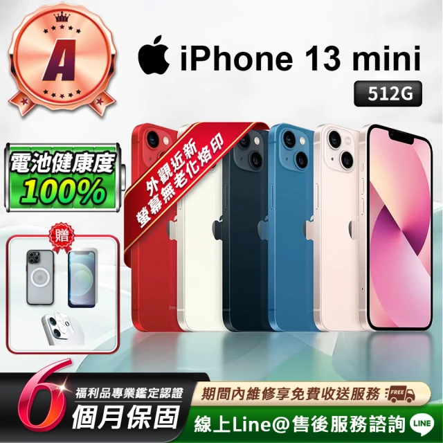 【Apple 蘋果】B級福利品 iPhone 13 256G 6.1吋 智慧型手機(買就送超值配件套組)