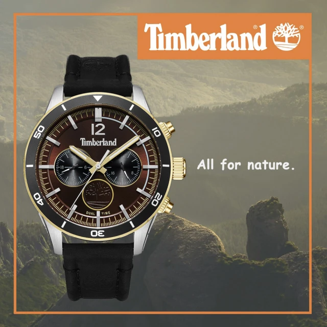 【Timberland】天柏嵐 ASHMONT系列 潮流風格 雙時區男錶/45mm(TDWGF2230902)