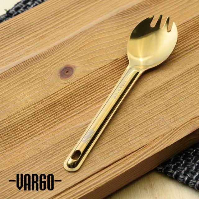 【Vargo】Titanium Spork ULV 超輕量純鈦湯叉 黃色 #T214