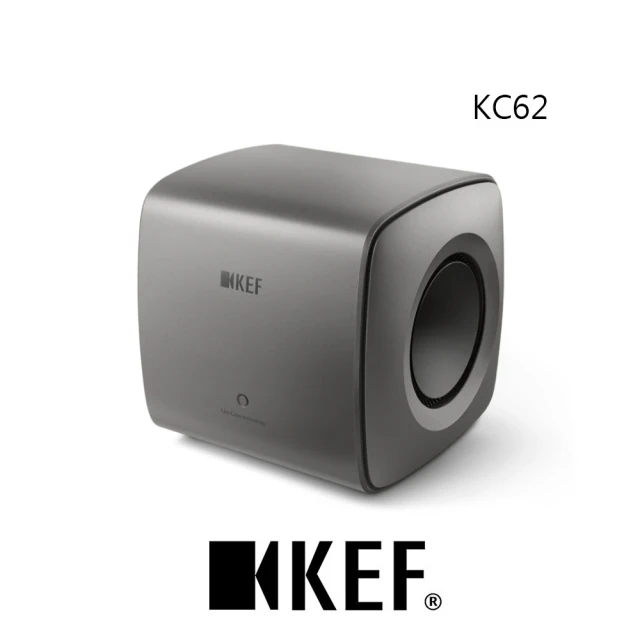 【KEF】英國 KC62 SUBWOOFER 重低音揚聲器 鈦灰 Uni-Core☆ 技術 原廠公司貨(兩組 6.5 吋諧振抵消雙單體)