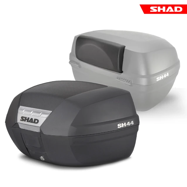 SHAD【SHAD】可攜式-快拆行旅箱組合 SH44卡夢上蓋箱+靠背(原廠公司貨 SH44-55x44x32cm)