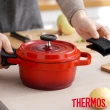 【THERMOS膳魔師】全能燉煮雙耳含蓋壓鑄湯鍋24cm(SSP-W24)
