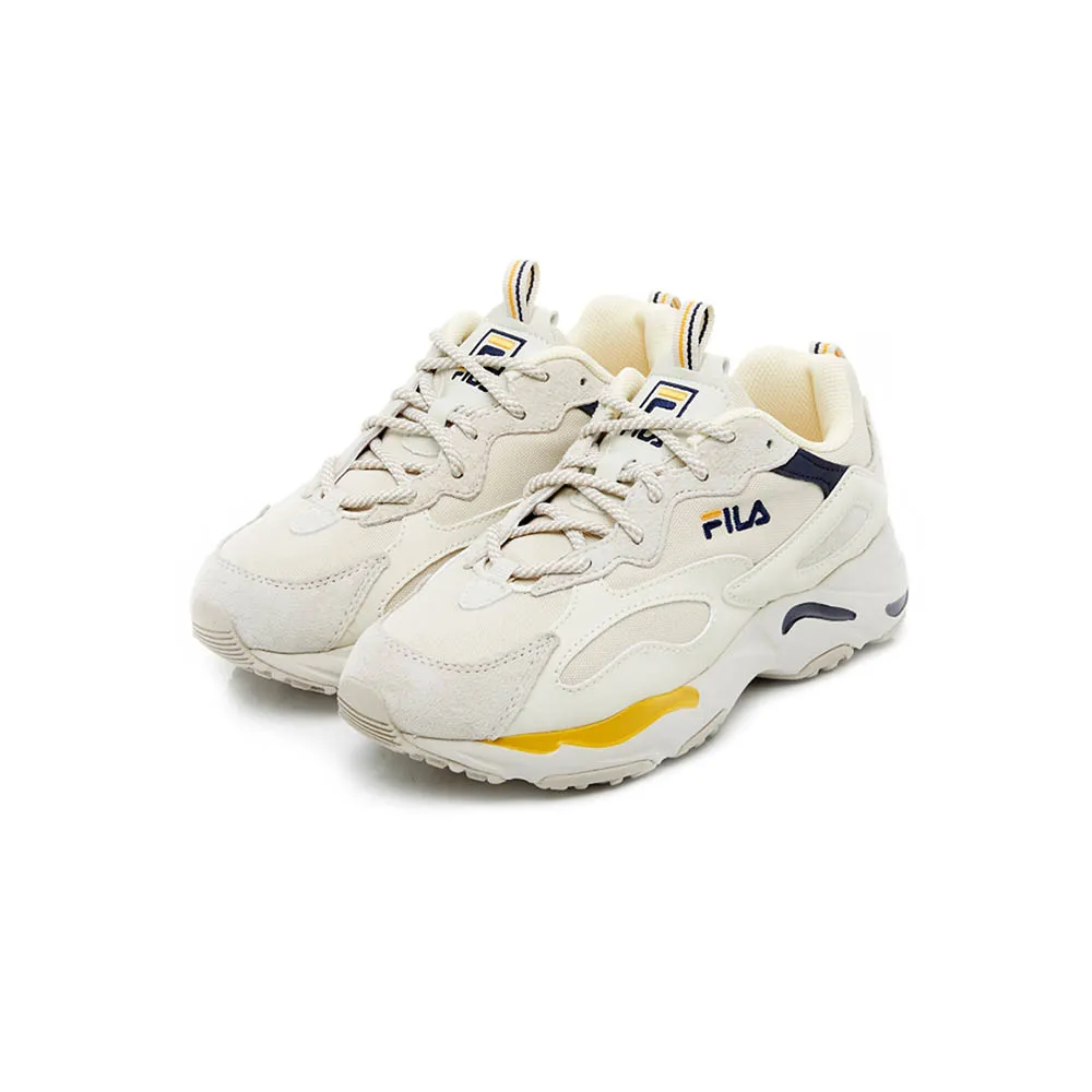 【FILA】RAY TRACER 中性運動鞋-米/黃(4-C606W-444)