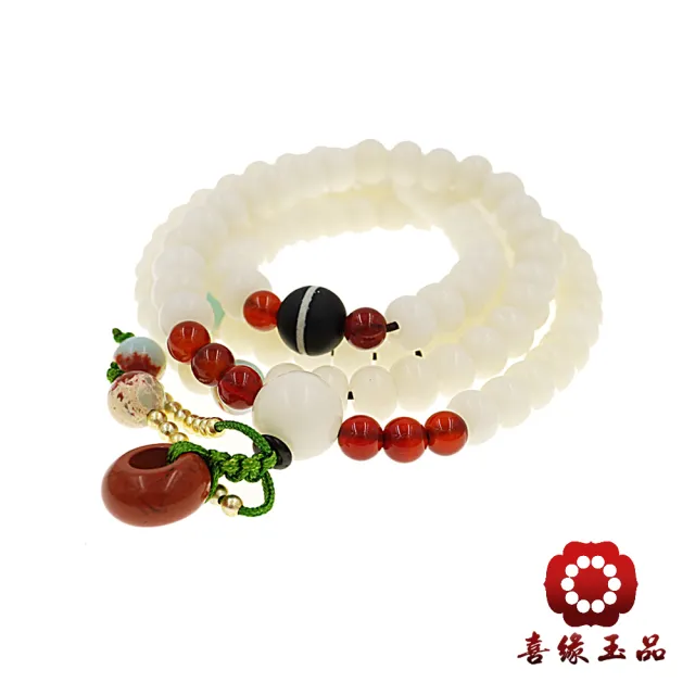 喜緣玉品】菩提根108文玩蓮花開念珠(藥師天珠) - momo購物網- 好評推薦