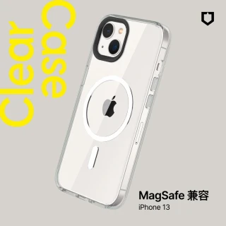 【RHINOSHIELD 犀牛盾】iPhone 13/13 Pro/13 Pro Max Clear MagSafe兼容 磁吸透明防摔手機殼(五年黃化保固)