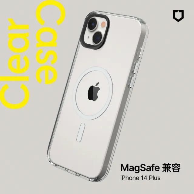 【RHINOSHIELD 犀牛盾】iPhone 14/Plus/14 Pro/14 Pro Max Clear MagSafe兼容磁吸透明手機殼(五年黃化保固)
