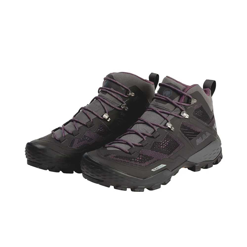 【Mammut 長毛象】Ducan Mid GTX 中筒登山健行鞋女款幻影黑