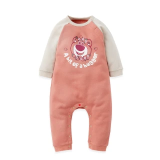 【mamaway 媽媽餵】BABY迪士尼毛圈長袖連身衣 1入(熊抱哥)