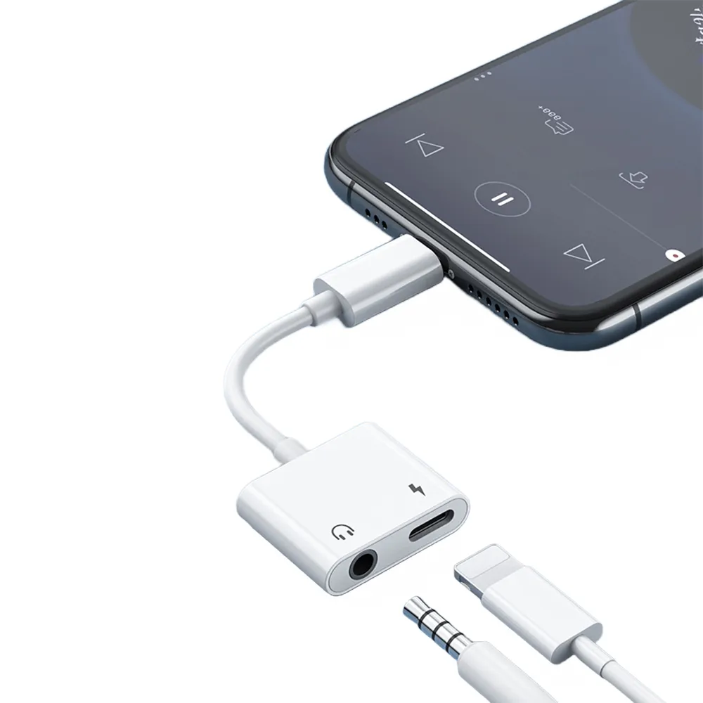 apple 蘋果 Lightning轉3.5mm 充電耳機聽歌轉接線(音源轉接線 轉接頭 轉接器 iPhone Xs Max XR X 8 7 Plus)