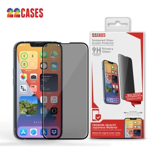 【22 CASES】iPhone 14 Plus/13 Pro Max 6.7吋防偷窺滿版鋼化玻璃保護貼(防窺滿版鋼化玻璃保護貼)