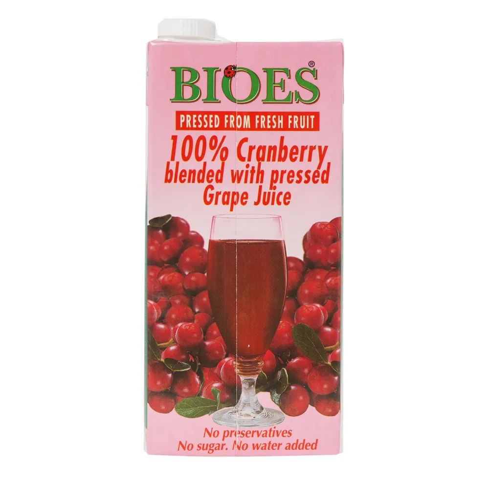 【囍瑞 BIOES】100%純天然蔓越莓汁綜合原汁(家庭號 - 1000ml)