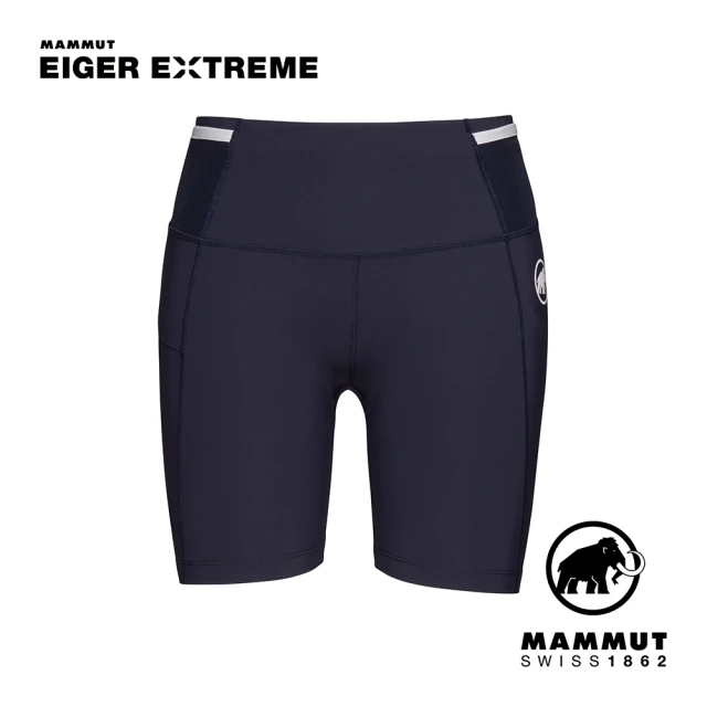 【Mammut 長毛象】Eiger Speed Short Tights W 極限艾格彈性緊身短褲 夜藍 女款 #1023-00890