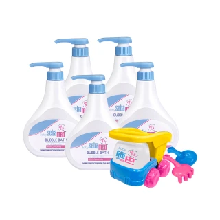 【SEBAMED 施巴】嬰兒泡泡浴露500ml五入團購組