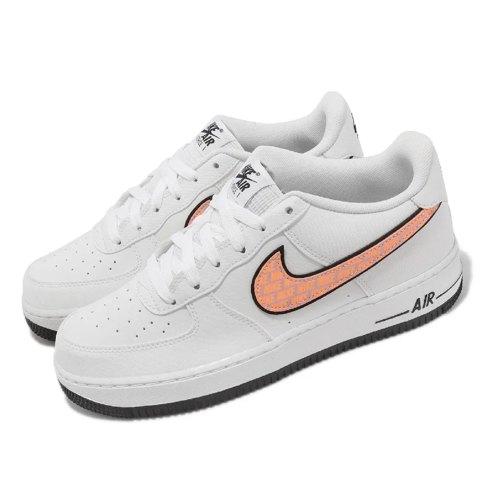 NIKE-耐吉】休閒鞋-女鞋-大童鞋-AF1-全白-NIKE-AIR-FORCE-1-GS-314192