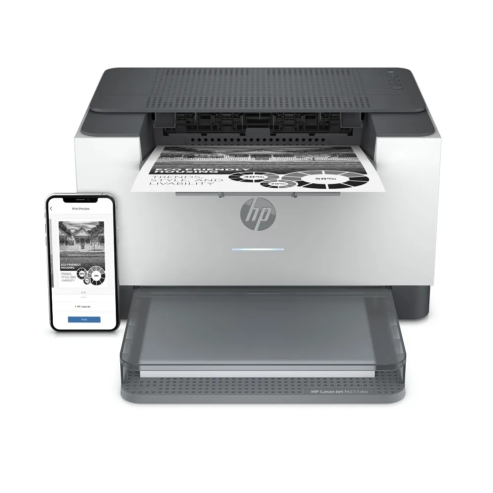 【HP 惠普】LaserJet M211dw 黑白雷射印表機 9YF83A(列印 雙面 Wi-Fi無線 支援HP SmartApp 相容Mac)