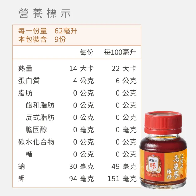 【正官庄】高麗蔘雞精3盒組(62mlx9瓶/盒)