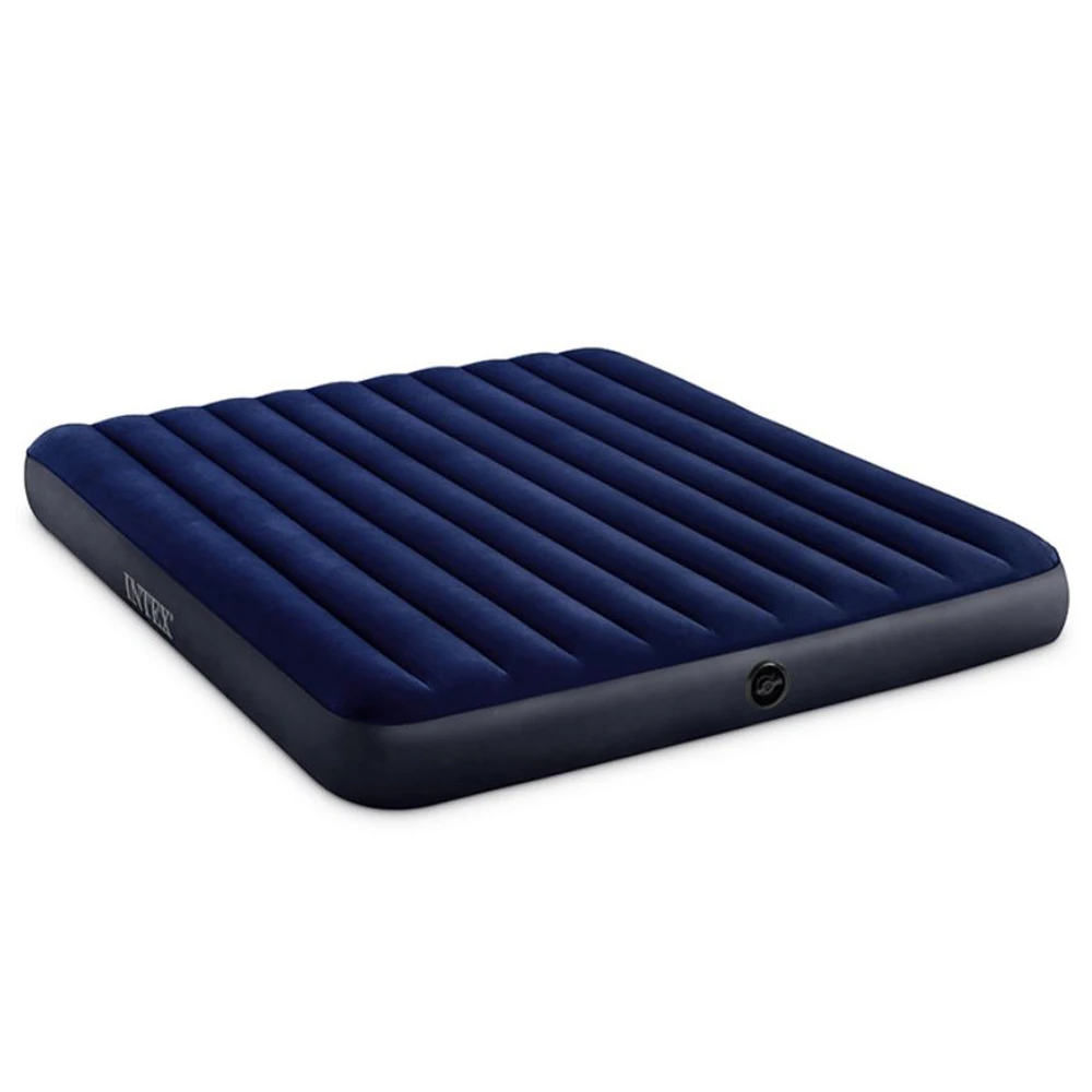 【INTEX】雙人特大-新款雙面充氣床墊(露營睡墊 野營充氣床墊 氣墊床 露營床)