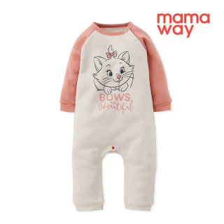 【mamaway 媽媽餵】BABY迪士尼毛圈長袖連身衣 1入(瑪麗貓)