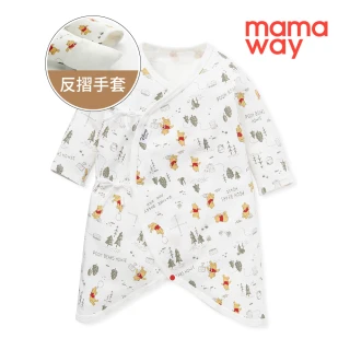 【mamaway 媽媽餵】新生兒棉質蝴蝶衣 厚款 1入(森林維尼)