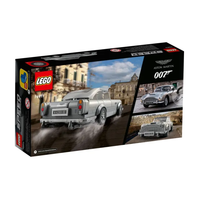【LEGO 樂高】極速賽車系列 76911 007 Aston Martin DB5(James Bond 玩具車)