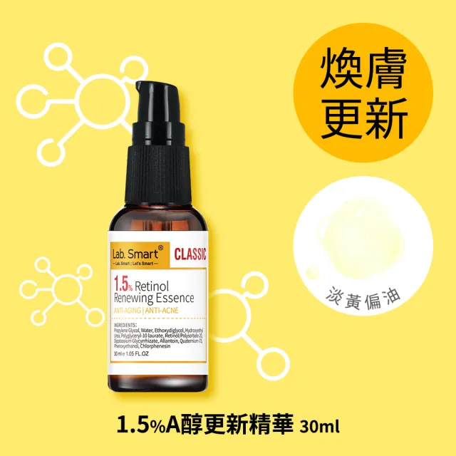 【Dr.Hsieh 達特醫】LabSmart Classic精華30ml-無盒(神經醯胺/A醇/B3/B5/積雪草)