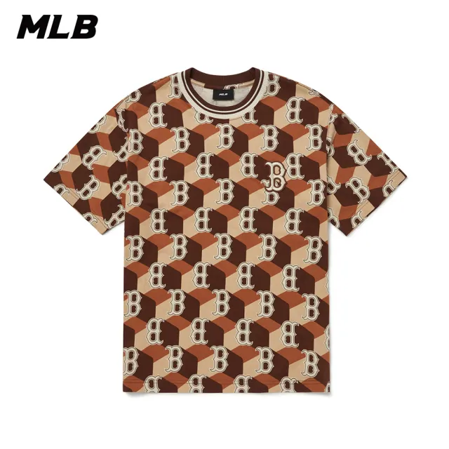MLB】短袖T恤CUBE MONOGRAM系列波士頓紅襪隊(3ATSM0124-43BRD) - momo 