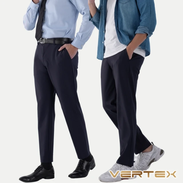 VERTEX日本製抗污防潑水彈性紳士褲1+1