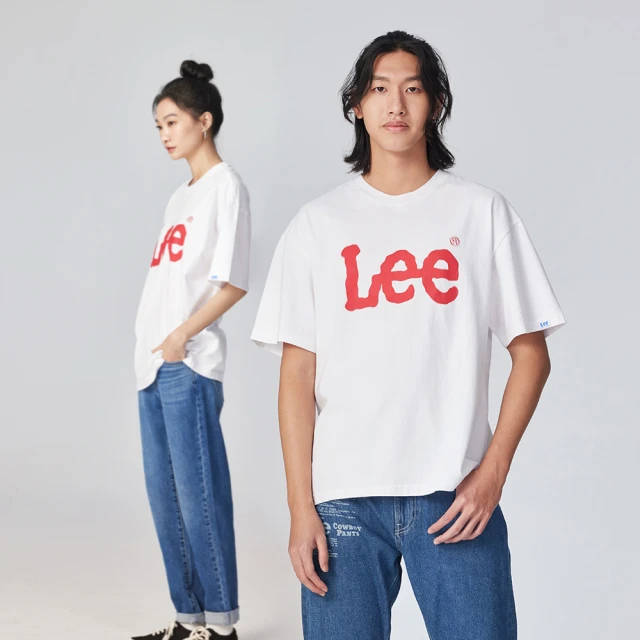 Lee 官方旗艦 男裝 短袖T恤 波浪印花 共2色 舒適版型