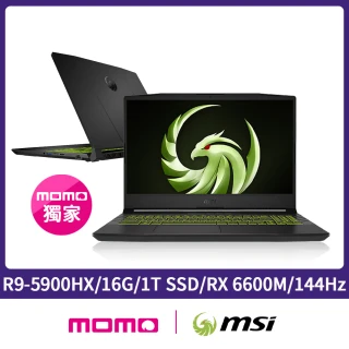 【MSI 微星】Alpha 15 B5EEK-236TW 15.6吋電競筆電(R9-5900HX/16G/1T SSD/RX 6600M-8G/Win11)