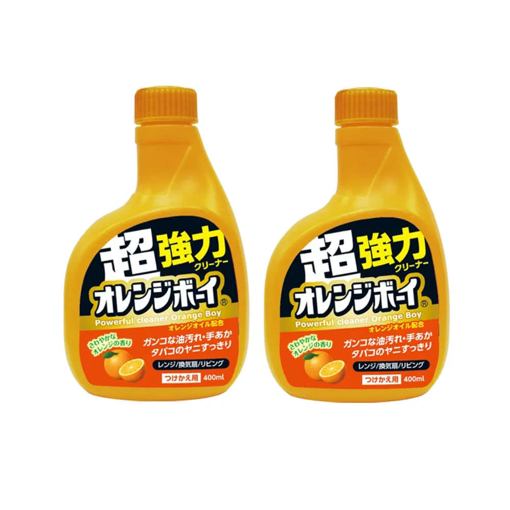 【第一石鹼】廚房超強力去油汙萬用噴霧 補充瓶 兩入組(柑橘精華-400ml)