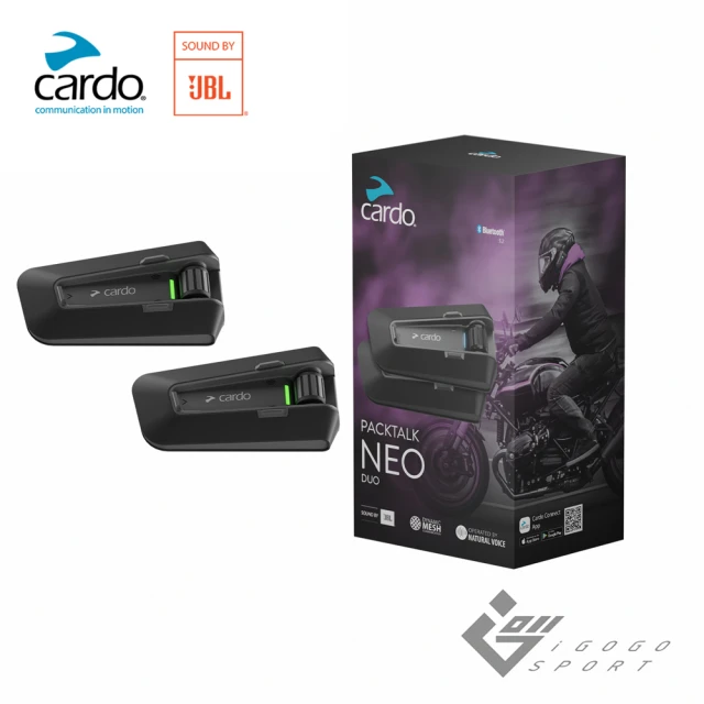 Cardo【Cardo】PACKTALK NEO 安全帽通訊藍牙耳機(雙入組)
