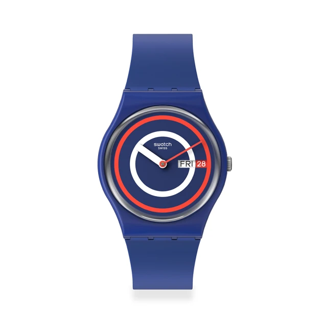 【SWATCH】Gent 原創系列手錶 SWATCH BLUE TO BASICS 迴圈藍 男錶 女錶(34mm)