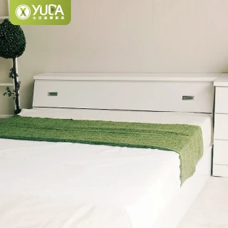 【YUDA 生活美學】純白色 雙人加大6尺收納床頭箱(床頭箱/床頭櫃)