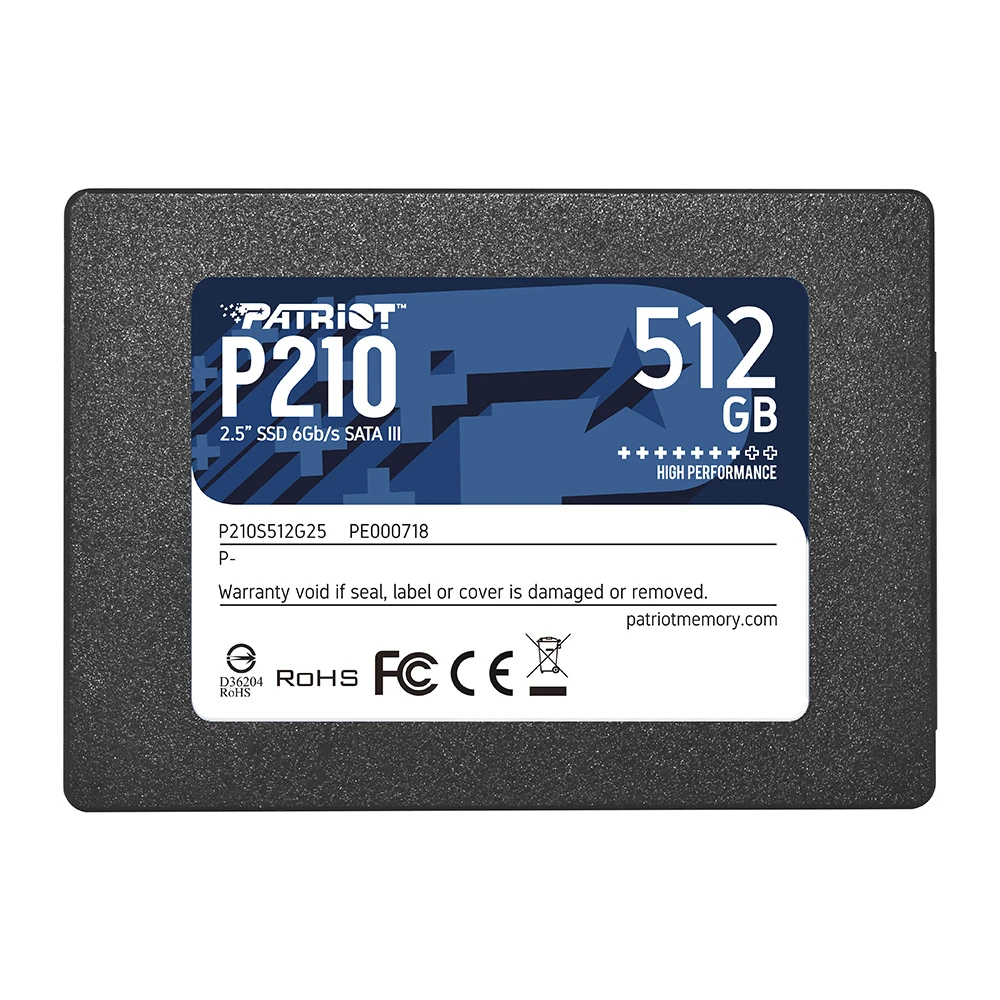 【PATRiOT 博帝】P210 2.5吋 512GB SSD固態硬碟